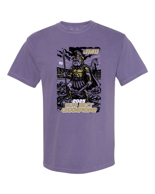 JMU Football SBC Champs - Comfort Colors Short Sleeve Shirt
