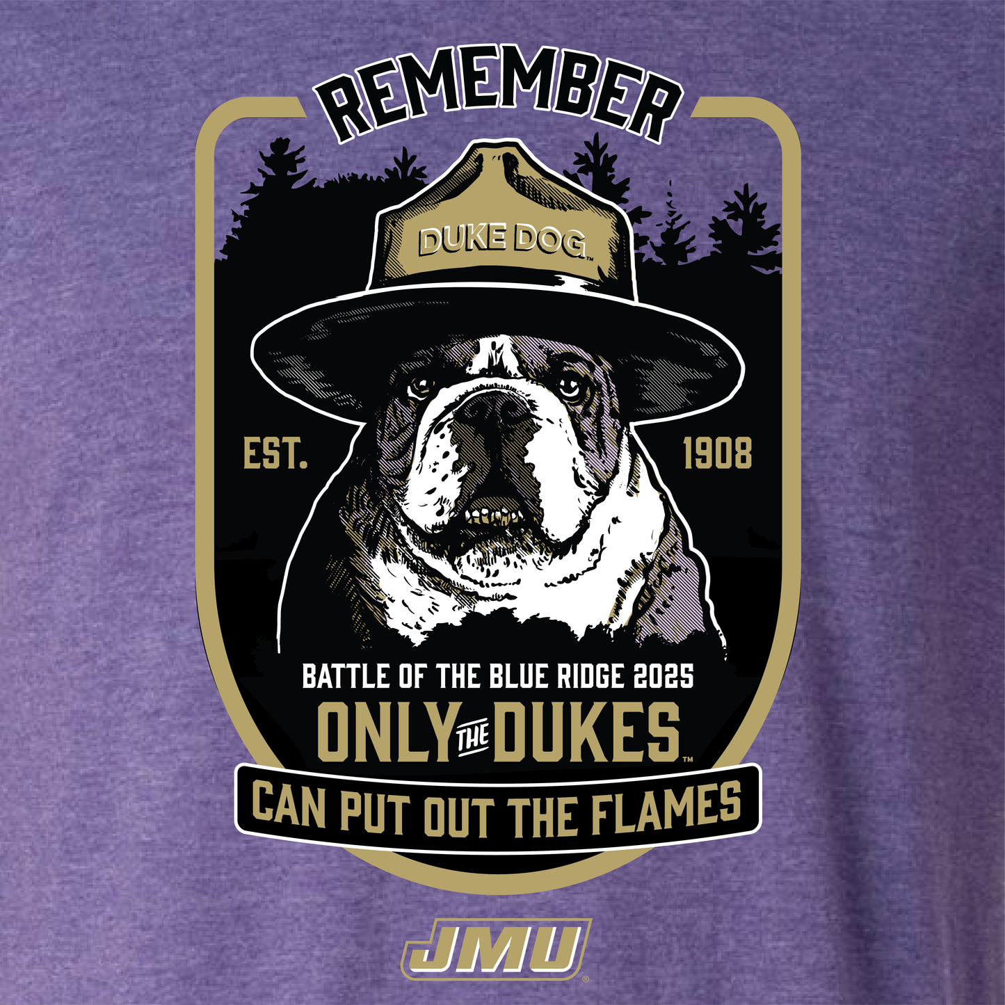 Smokey the Duke Dog - Short Sleeve Softstyle Shirt