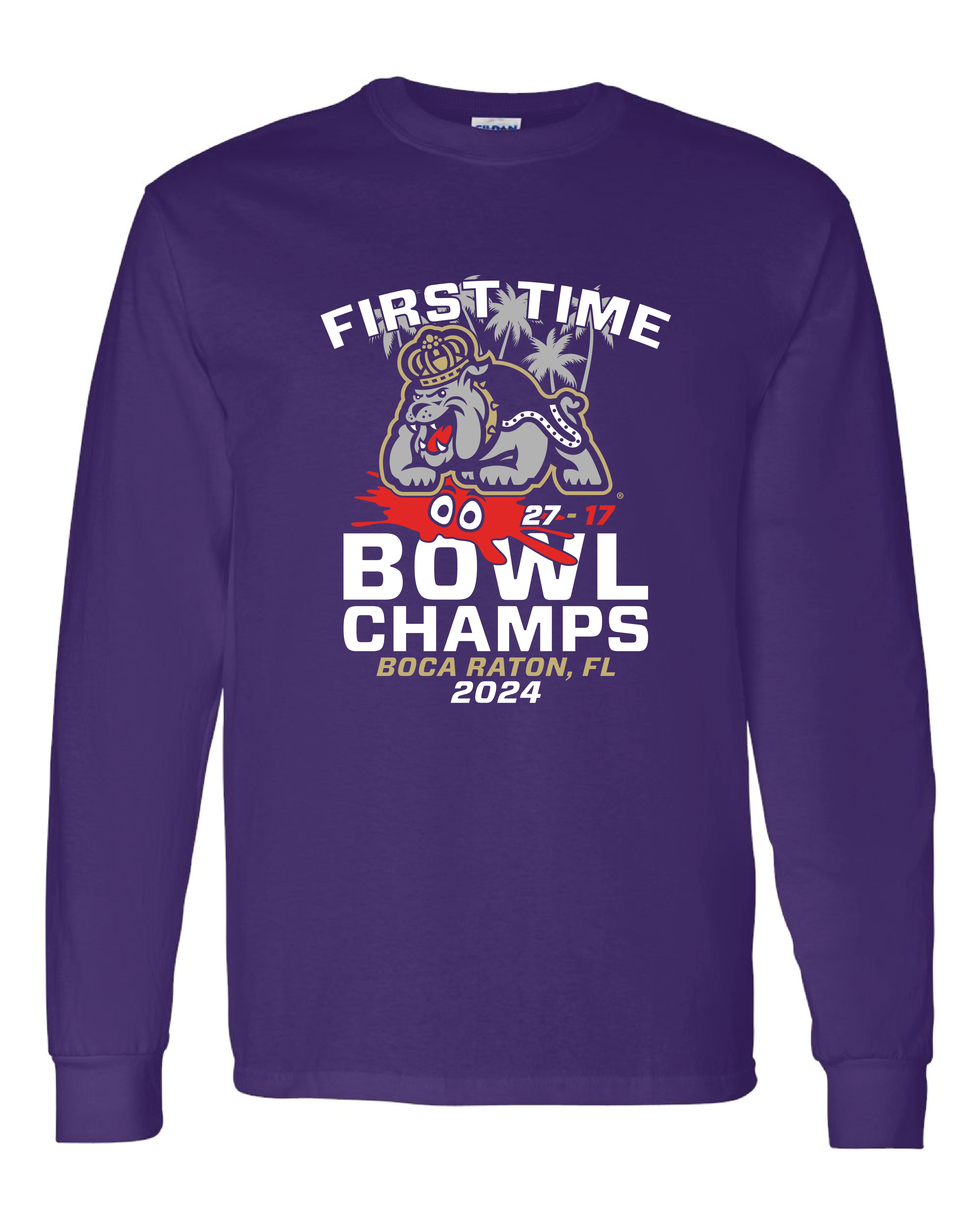 Collegiate Rodeo Merch JMU Boca Raton Bowl Long Sleeve T-shirt – Collegiate Customs Merch