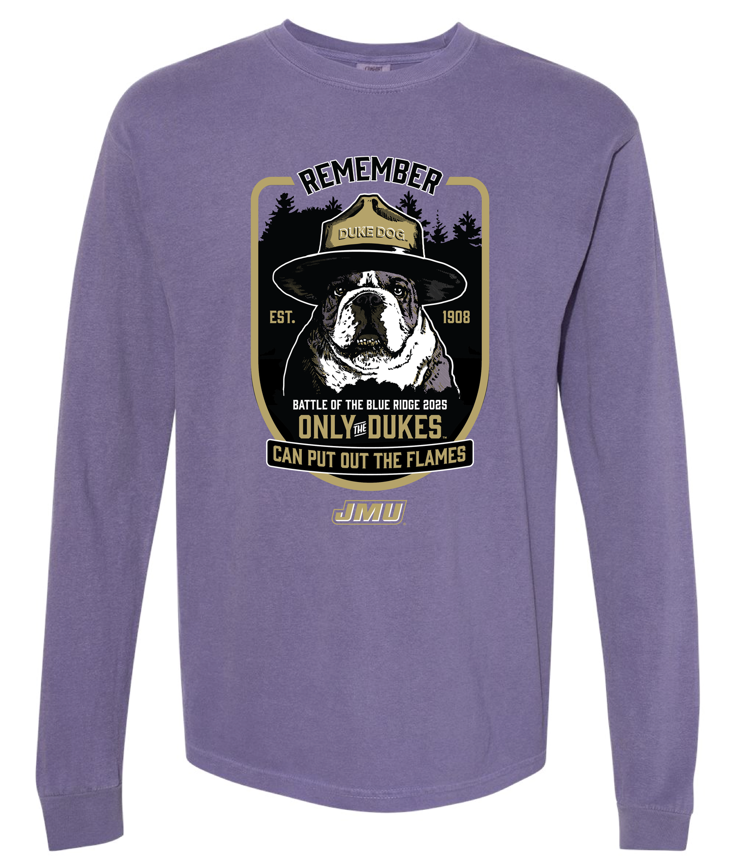 Smokey the Duke Dog - Comfort Colors Long Sleeve Shirt