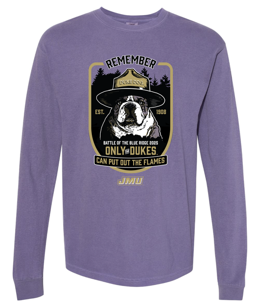Smokey the Duke Dog - Comfort Colors Long Sleeve Shirt