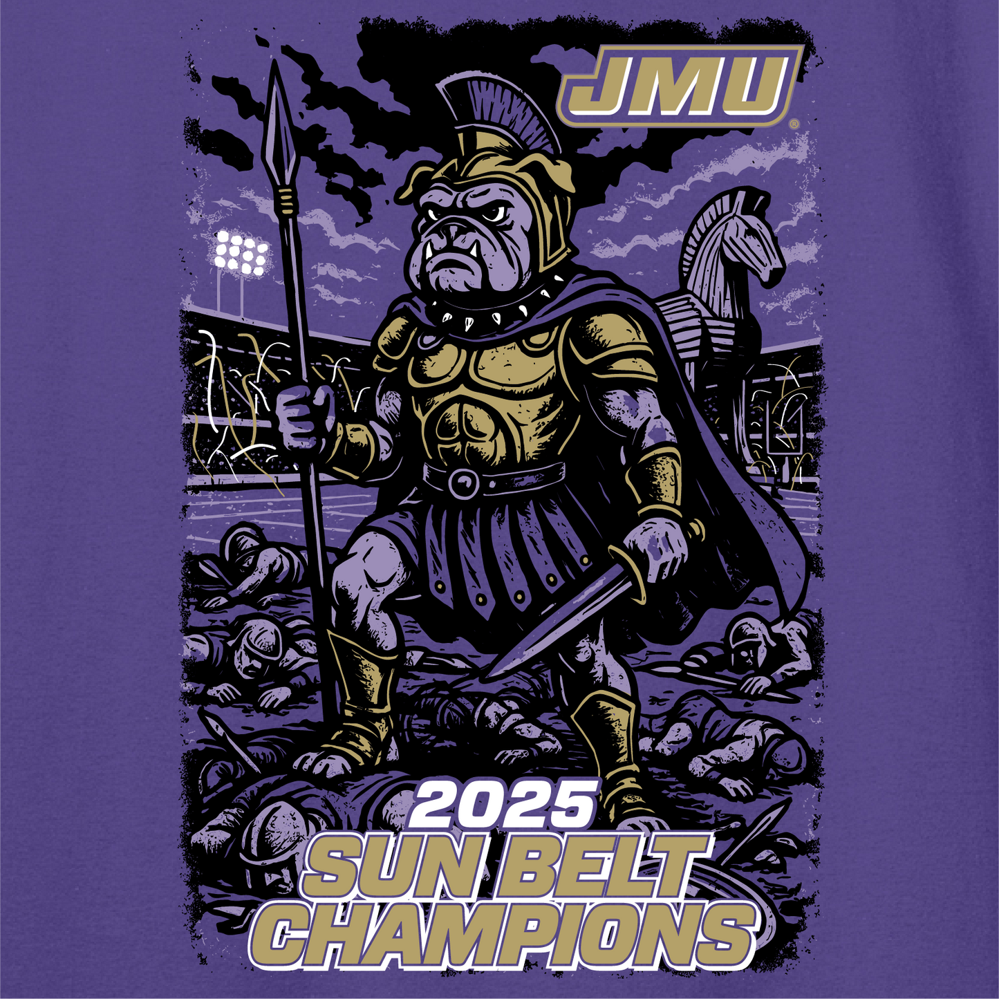 JMU Football SBC Champs - Long Sleeve Cotton Shirt
