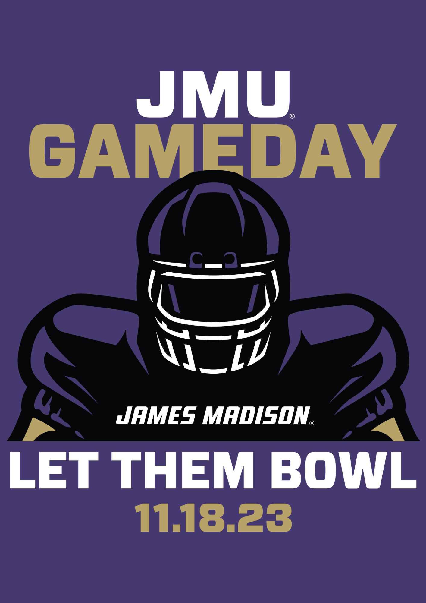 THE Officially Licensed JMU GAMEDAY Long Sleeve T-Shirt