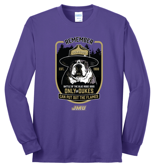 Smokey the Duke Dog - Long Sleeve Cotton Shirt