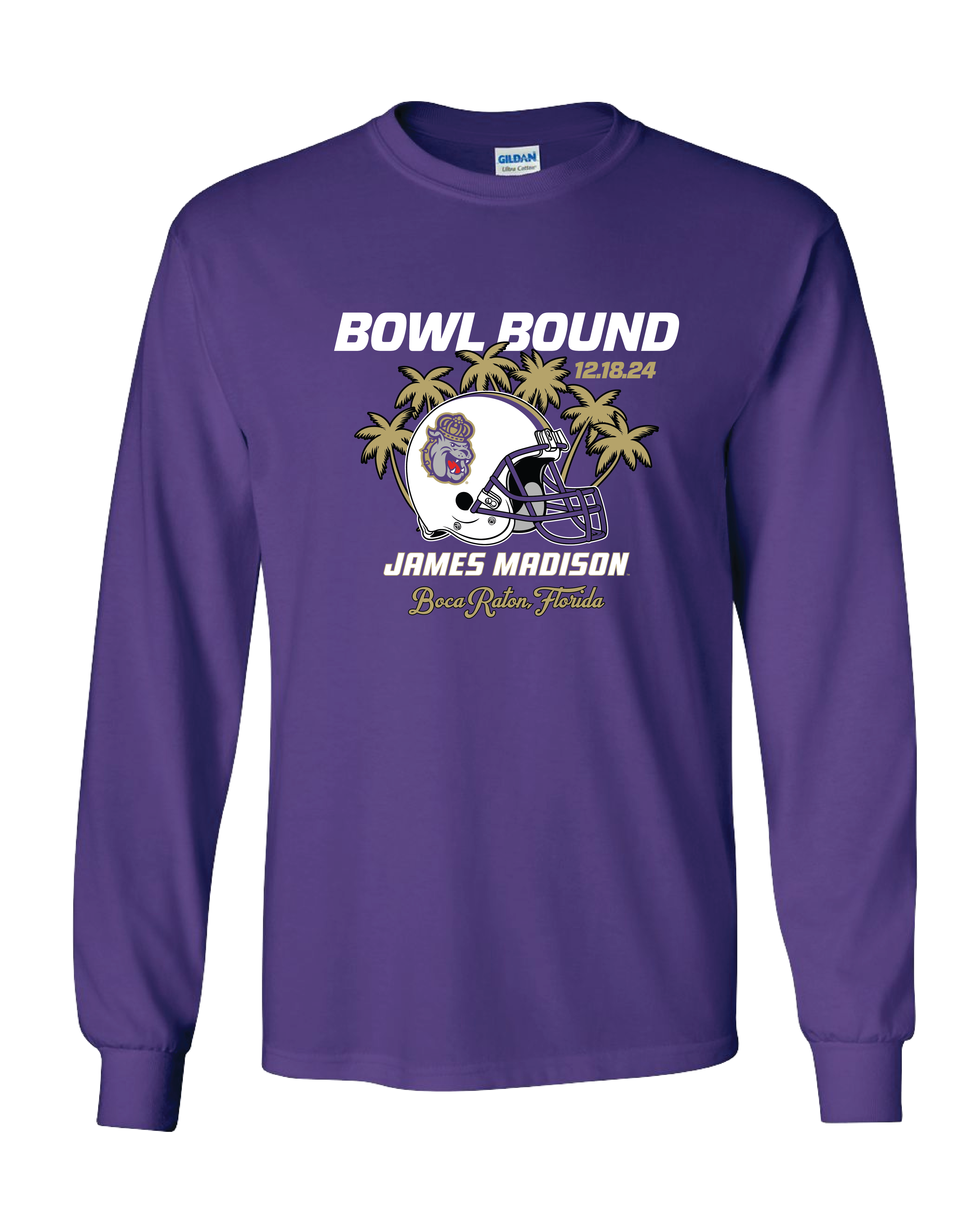 Collegiate Rodeo Merch JMU Armed Forces Bowl Long Sleeve T-shirt – Collegiate Customs Merch