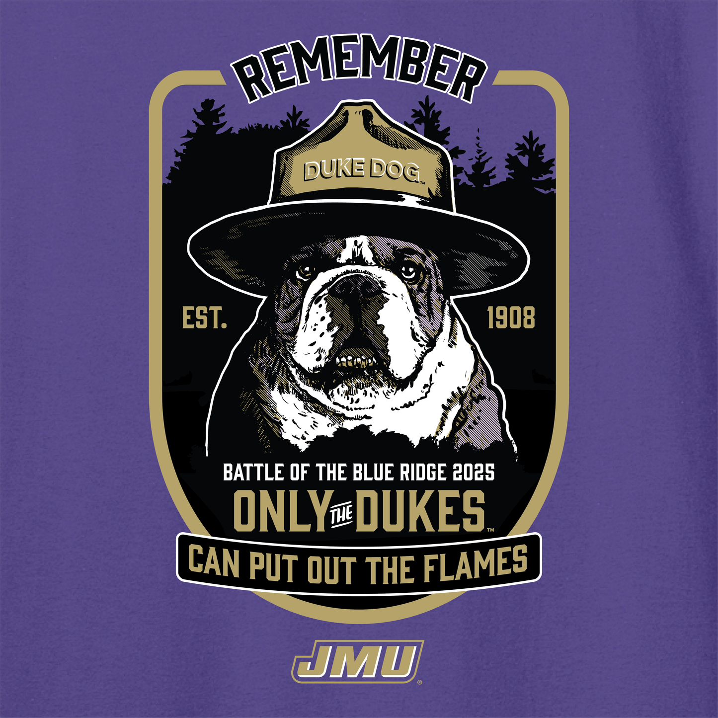 Smokey the Duke Dog - Long Sleeve Cotton Shirt