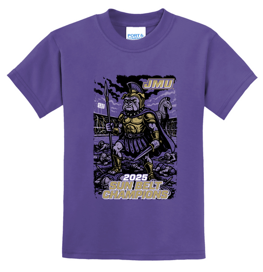 JMU Football SBC Champs - YOUTH Short Sleeve Shirt