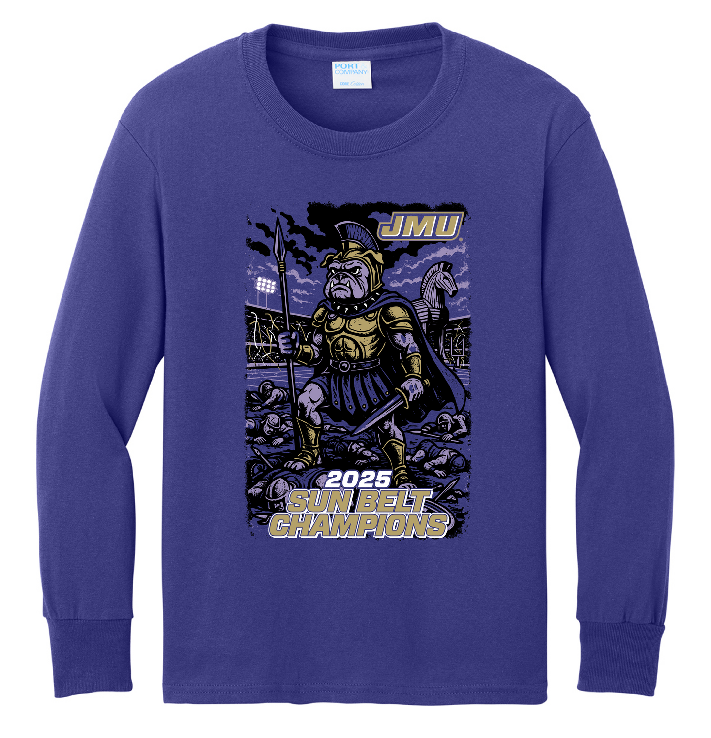 JMU Football SBC Champs - YOUTH Long Sleeve Shirt